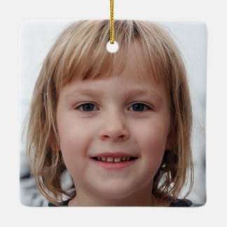 Erstellen Sie Ihr eigenes zweiseitiges Foto Keramikornament