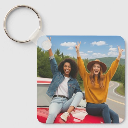 Erstellen Sie Ihr eigenes zweiseitiges Foto Schlüsselanhänger (Vorderseite)