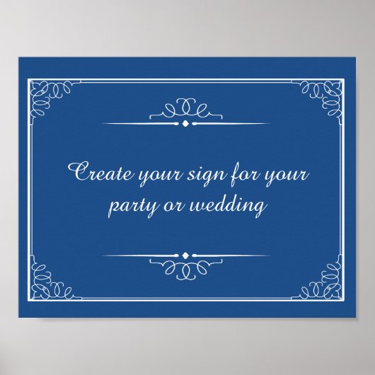 erstellen Sie Ihr farbiges Hochzeitszeichen oder P Poster (Vorne)