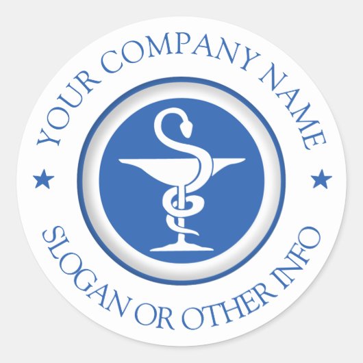 Erstellen Sie Ihr Firmenlogo Runder Aufkleber (Vorderseite)
