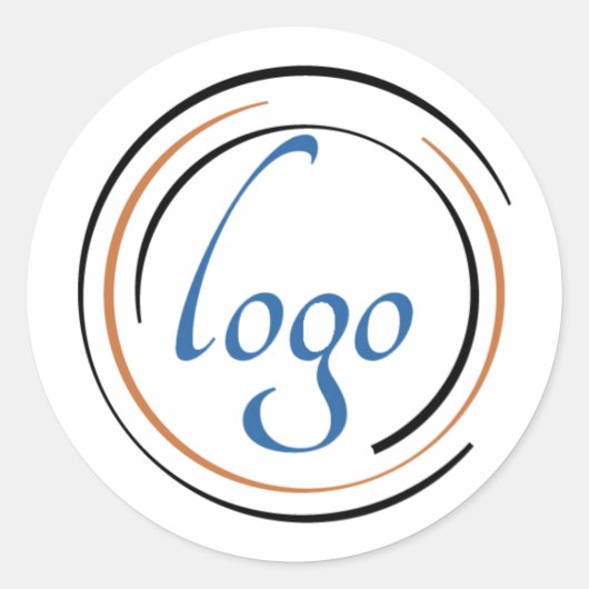 Erstellen Sie Ihr Firmenlogo Runder Aufkleber (Vorderseite)