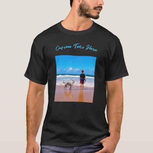 Erstellen Sie Ihr Haustier-Foto-T-Shirt mit person T-Shirt (Vorderseite)