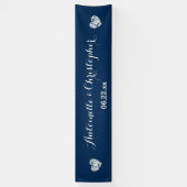 Erstellen Sie Ihr Hochzeitbanner A02 Blue Grunge H Banner (Vertikal)