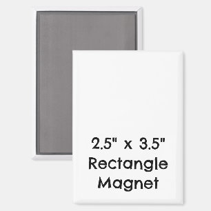 Erstellen Sie Ihr individuelles 2,5" x 3,5" Rechte Magnet
