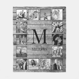 Erstellen Sie Ihr individuelles Foto Collage Rusti Fleecedecke