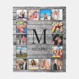 Erstellen Sie Ihr individuelles Foto Collage Rusti Fleecedecke