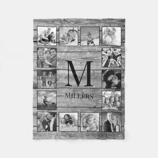 Erstellen Sie Ihr individuelles Foto Collage Rusti Fleecedecke (Vorderseite)