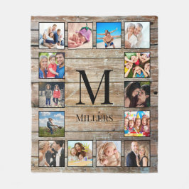 Erstellen Sie Ihr individuelles Foto Collage Rusti Fleecedecke