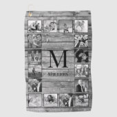 Erstellen Sie Ihr individuelles Foto Collage Rusti Golfhandtuch (Vorderseite)