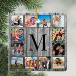 Erstellen Sie Ihr individuelles Foto Collage Rusti Keramikornament<br><div class="desc">Erstellen Sie Ihre eigenen personalisierten 12 Instagram Foto Collage Keramik Ornament mit Ihren individuellen Bildern auf einem rustikalen Bauernstil Holzputz Hintergrund. Fügen Sie Ihre Lieblings-Fotos, Designs oder Kunstwerke, um etwas wirklich Einzigartiges zu schaffen. Um diese Designvorlage zu bearbeiten, laden Sie einfach Ihr eigenes Bild wie oben gezeigt hoch. Sie können...</div>