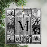 Erstellen Sie Ihr individuelles Foto Collage Rusti Keramikornament<br><div class="desc">Erstellen Sie Ihre eigenen personalisierten 12 Instagram Foto Collage Keramik Ornament mit Ihren individuellen Bildern auf einem rustikalen Bauernstil Holzputz Hintergrund. Fügen Sie Ihre Lieblings-Fotos, Designs oder Kunstwerke, um etwas wirklich Einzigartiges zu schaffen. Um diese Designvorlage zu bearbeiten, laden Sie einfach Ihr eigenes Bild wie oben gezeigt hoch. Sie können...</div>