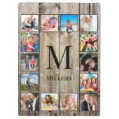 Erstellen Sie Ihr individuelles Foto Collage Rusti Klemmbrett (Rückseite)