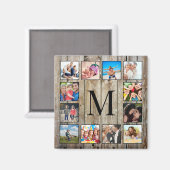 Erstellen Sie Ihr individuelles Foto Collage Rusti Magnet (Vorderseite/Rückseite)