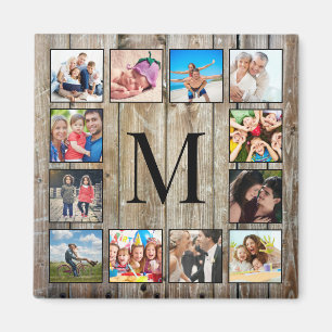 Erstellen Sie Ihr individuelles Foto Collage Rusti Magnet