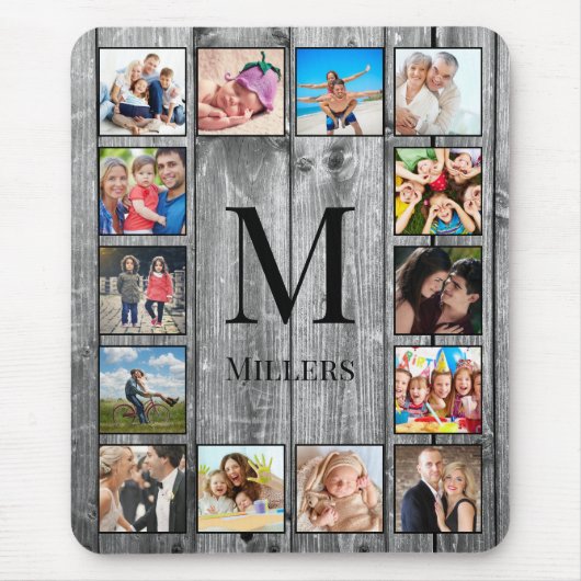 Erstellen Sie Ihr individuelles Foto Collage Rusti Mousepad (Vorne)