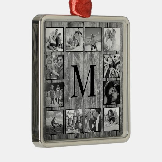 Erstellen Sie Ihr individuelles Foto Collage Rusti Ornament Aus Metall (Rechts)