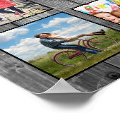 Erstellen Sie Ihr individuelles Foto Collage Rusti Poster (Ecke)