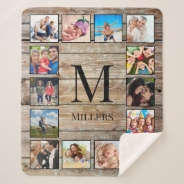 Erstellen Sie Ihr individuelles Foto Collage Rusti Sherpadecke