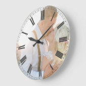 Erstellen Sie Ihr individuelles Foto Graue Paare K Große Wanduhr (Winkel)
