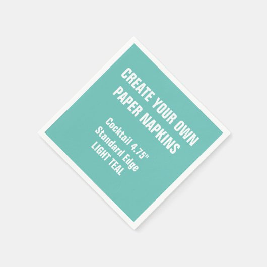 Erstellen Sie Ihr leichtes AQUAMARINES Cocktailpap Serviette (Ecke)