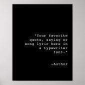 Erstellen Sie Ihr Personalisiertes individuelles A Poster (Vorne)