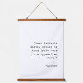 Erstellen Sie Ihr Personalisiertes individuelles A Wandteppich Mit Holzrahmen (Vorderseite)