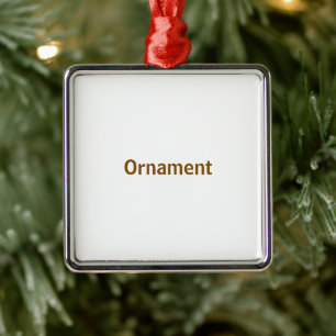 Erstellen Sie Ihr persönliches 2" x 2" Quadrat Ornament Aus Metall