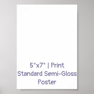 Erstellen Sie Ihr persönliches 5"x7" Standard-Halb Poster