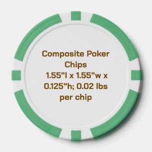 Erstellen Sie Ihr persönliches Grün Pokerchips