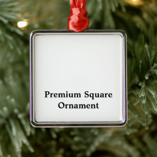 Erstellen Sie Ihr persönliches Premium-Quadrat-Orn Ornament Aus Metall