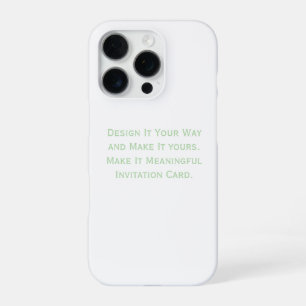 Erstellen Sie Ihr persönliches Produkt iPhone 16 Pro Hülle