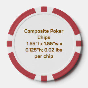 Erstellen Sie Ihr persönliches Rot Pokerchips