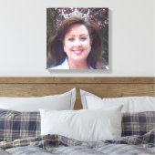Erstellen Sie Ihr Portrait 12x12 Canvas Print Leinwanddruck (Insitu (Schlafzimmer))