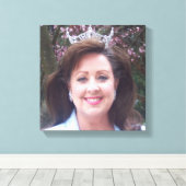 Erstellen Sie Ihr Portrait 12x12 Canvas Print Leinwanddruck (Insitu (Holzboden))