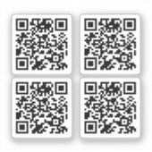 Erstellen Sie Ihr Qr Code Clear Stickers Set! Aufkleber (Vorderseite)
