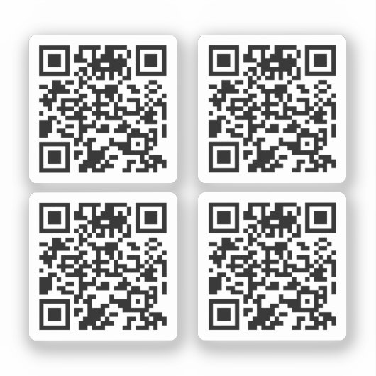 Erstellen Sie Ihr Qr Code Clear Stickers Set! Aufkleber (Vorderseite)