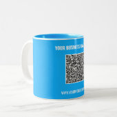 Erstellen Sie Ihr QR-Code-Geschäftsmug Geschenk Fa Zweifarbige Tasse (Vorderseite Links)