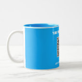 Erstellen Sie Ihr QR-Code-Geschäftsmug Geschenk Fa Zweifarbige Tasse (Links)