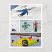 Erstellen Sie Ihr Ski-Ski-Foto Postkarte (Vorderseite)
