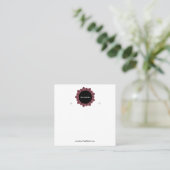 Erstellen Sie Ihre benutzerdefinierte Logo-Werbeka Quadratische Visitenkarte (Stehend Vorderseite)