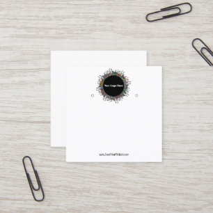 Erstellen Sie Ihre benutzerdefinierte Logo-Werbeka Quadratische Visitenkarte