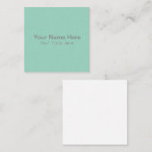 Erstellen Sie Ihre Business Card am Platz Quadratische Visitenkarte (Vorne/Hinten)