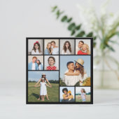 Erstellen Sie Ihre eigene 10 Foto Collage Grußkart (Stehend Vorderseite)