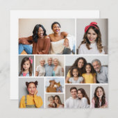 Erstellen Sie Ihre eigene 10 Foto Collage Grußkart (Vorne/Hinten)