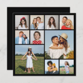 Erstellen Sie Ihre eigene 10 Foto Collage Grußkart (Vorne/Hinten)