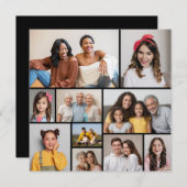 Erstellen Sie Ihre eigene 10 Foto Collage Grußkart (Vorne/Hinten)