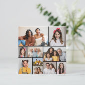 Erstellen Sie Ihre eigene 10 Foto Collage Grußkart (Stehend Vorderseite)