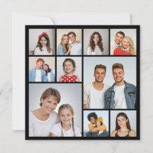 Erstellen Sie Ihre eigene 10 Foto Collage Grußkart