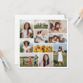 Erstellen Sie Ihre eigene 10 Foto Collage Grußkart Karte (Vorderseite/Rückseite Beispiel)
