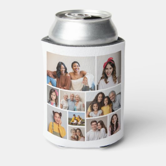 Erstellen Sie Ihre eigene 10-FotoCollage Dosenkühler (Kanne Rückseite)